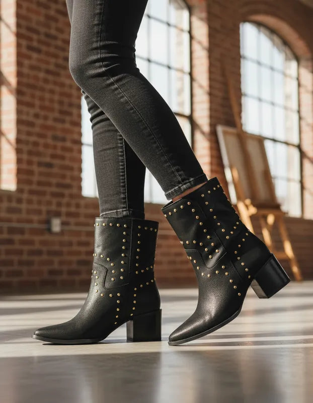 Botin Levella Cuero Negro