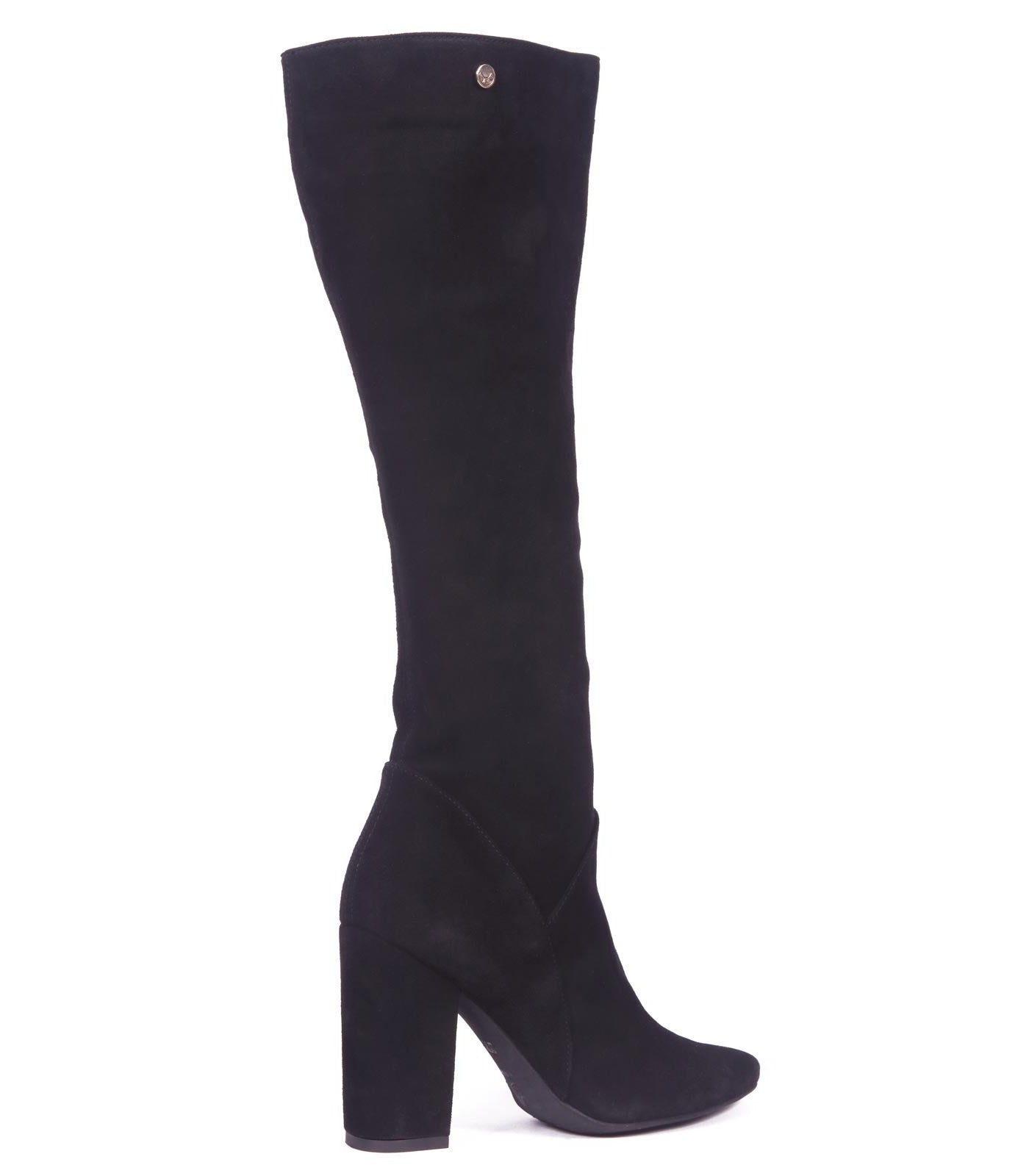 Bota Maggie Cuero Ante Negro