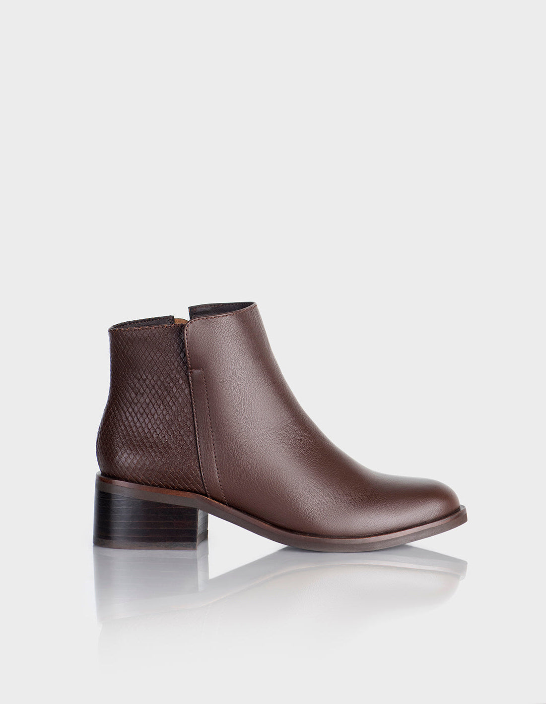 Botin Marbella Cuero Madera