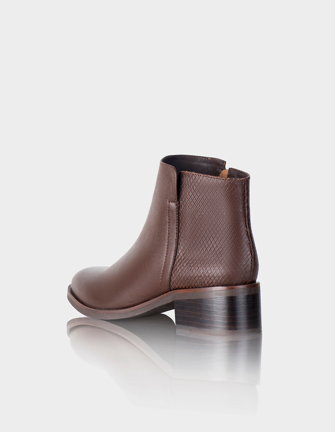 Botin Marbella Cuero Madera