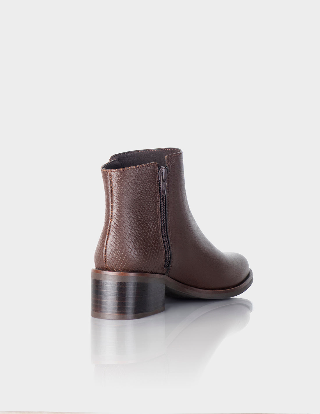 Botin Marbella Cuero Madera