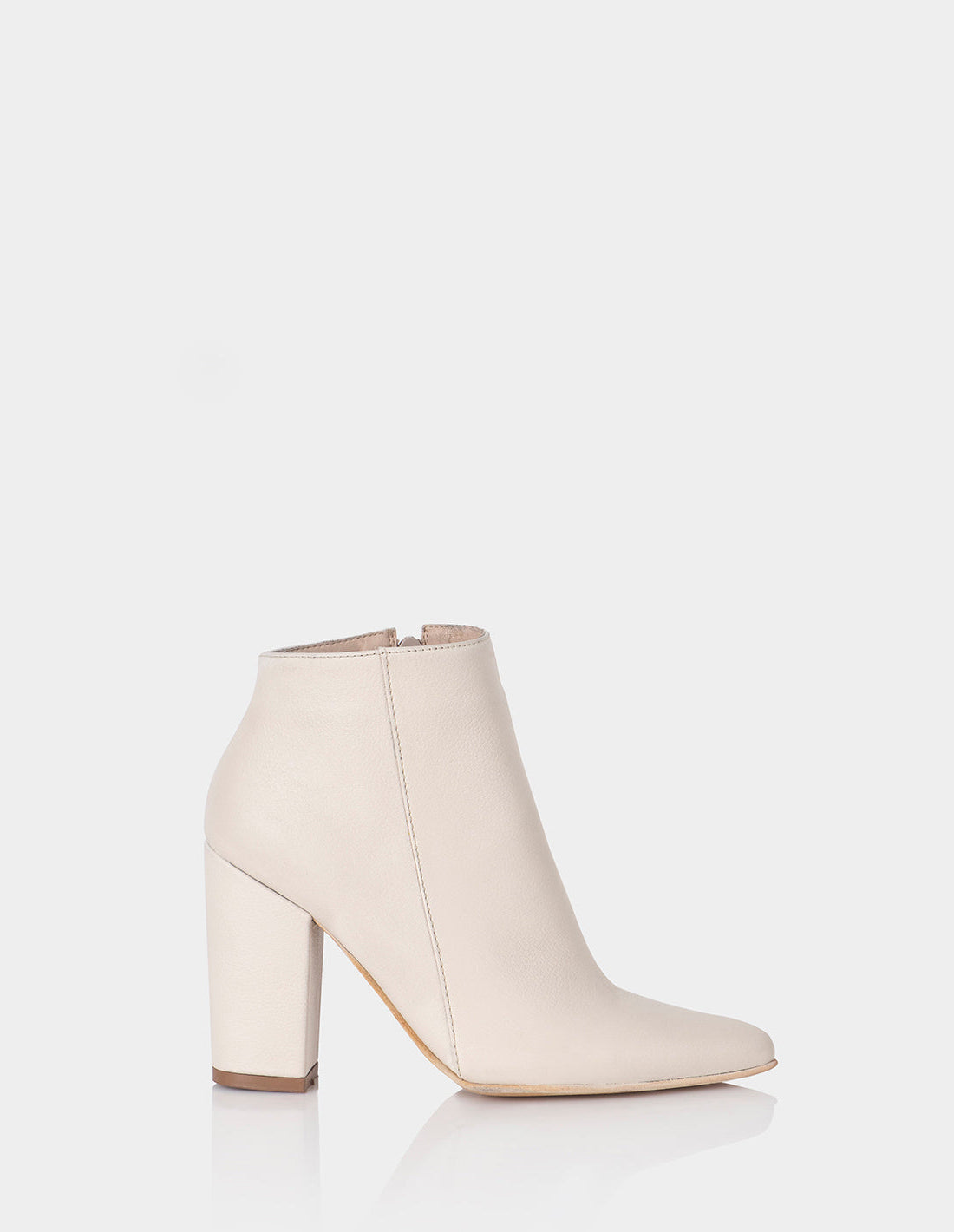 Botín May en cuero marfil