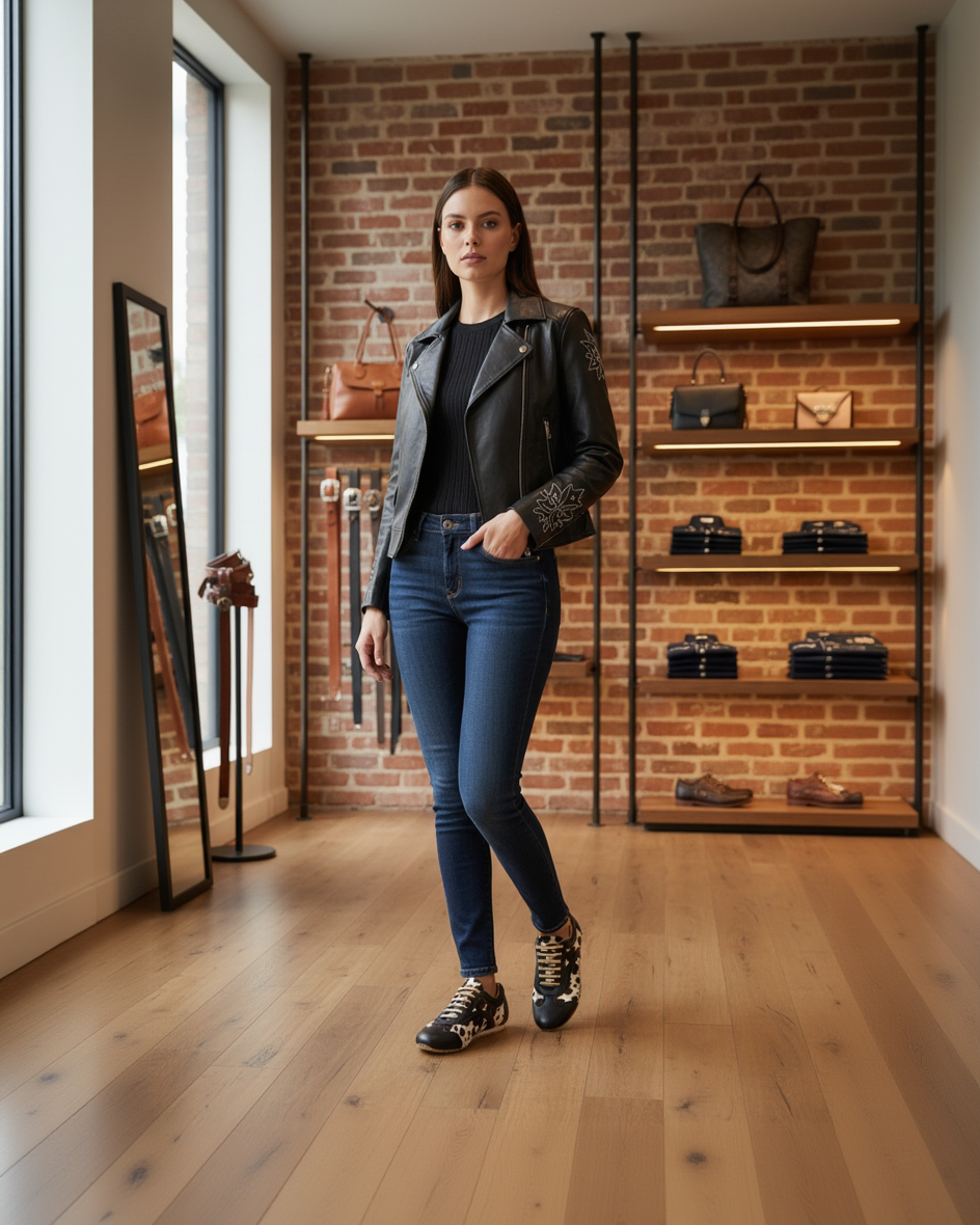 Musa Sneaker Negro x Vaquita Negro