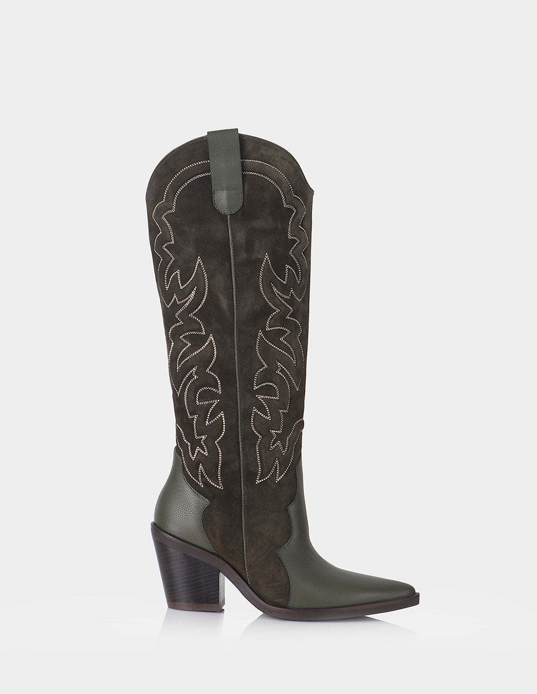 Texana Nebraska Cuero napa * Ante Verde Oliva