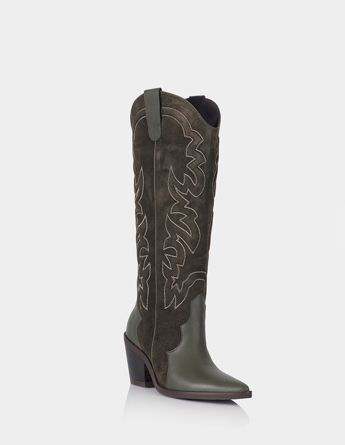 Texana Nebraska Cuero napa * Ante Verde Oliva