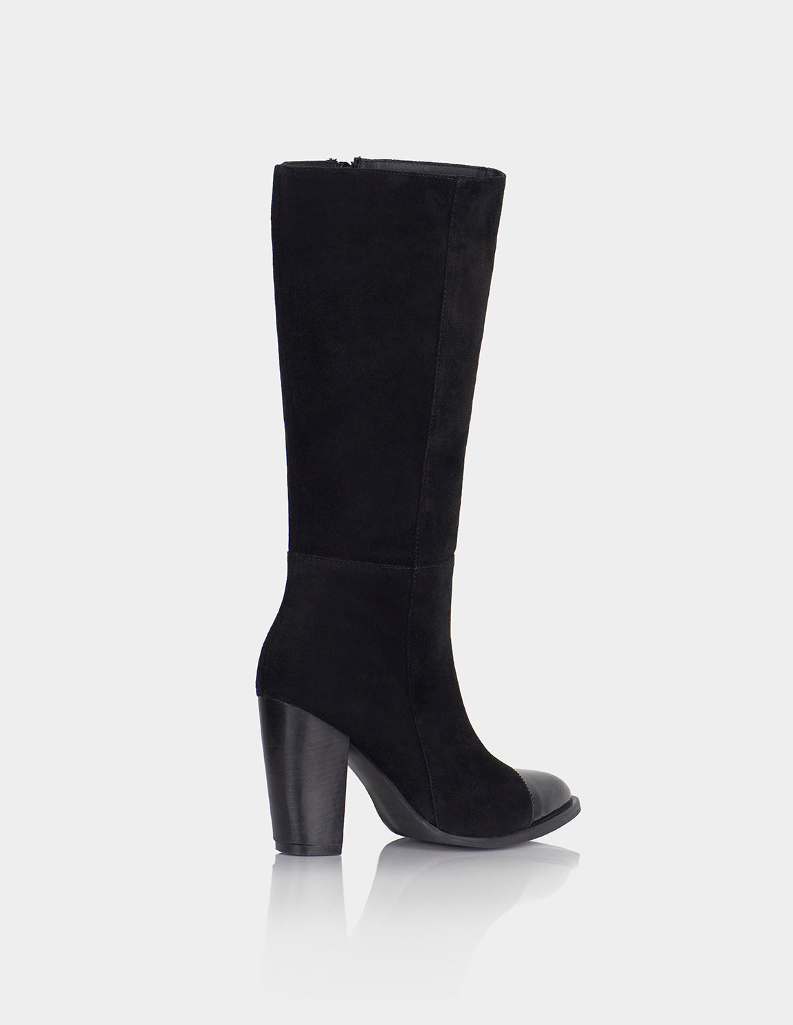 Bota Noa Charol x Cuero Ante Negro