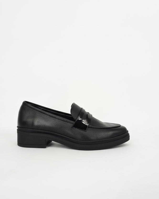 Mocasin Preston Negro X Cuero Negro