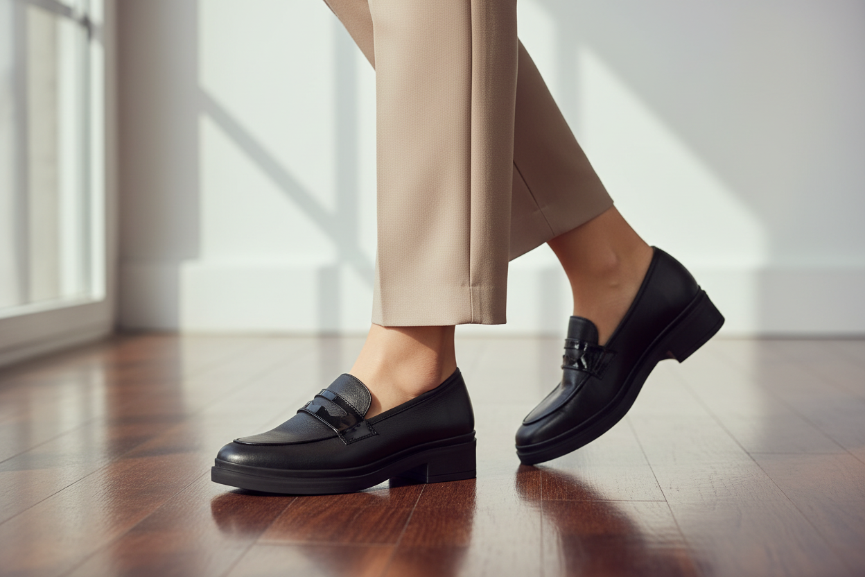 Mocasin Preston Negro X Cuero Negro
