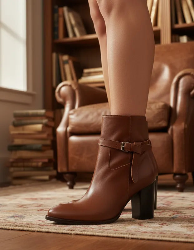 Botin Paloma Cuero Miel