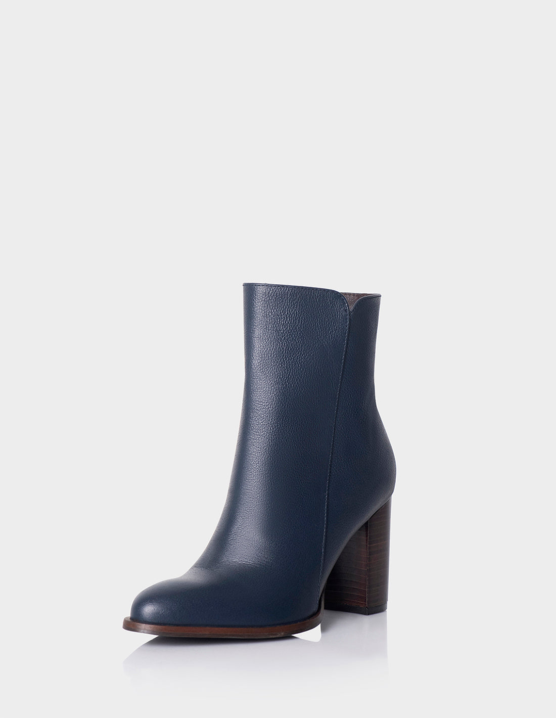 Botin Pamela Cuero Azul