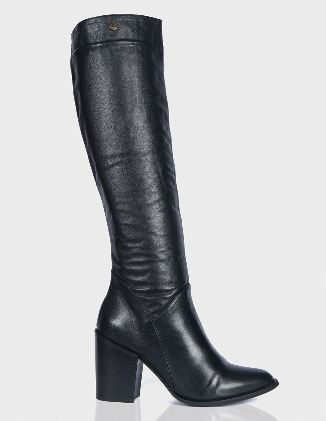 Bota Romina Cuero Negro