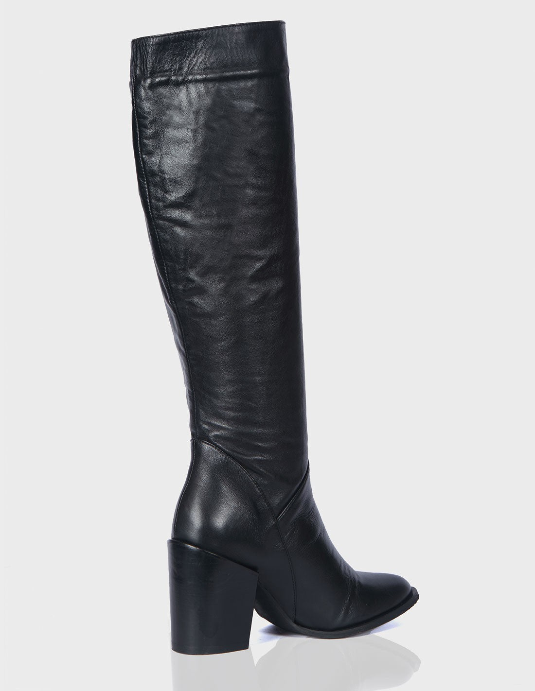 Bota Romina Cuero Negro