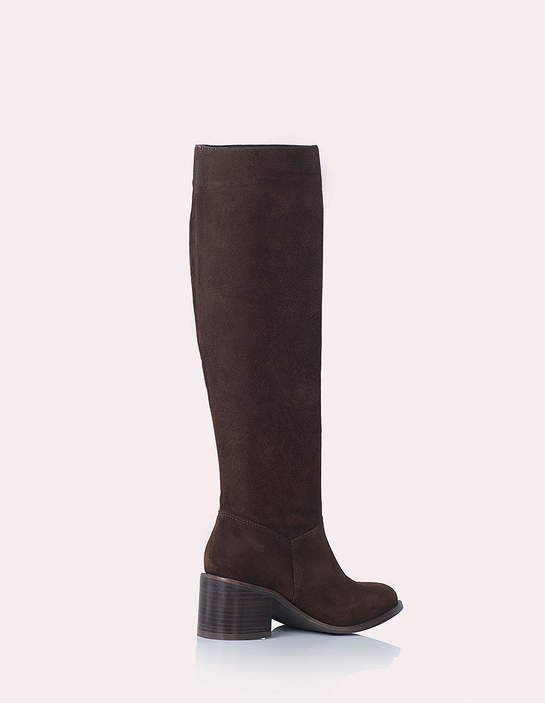 Bota Slouchy Sante Cuero Ante Cafe