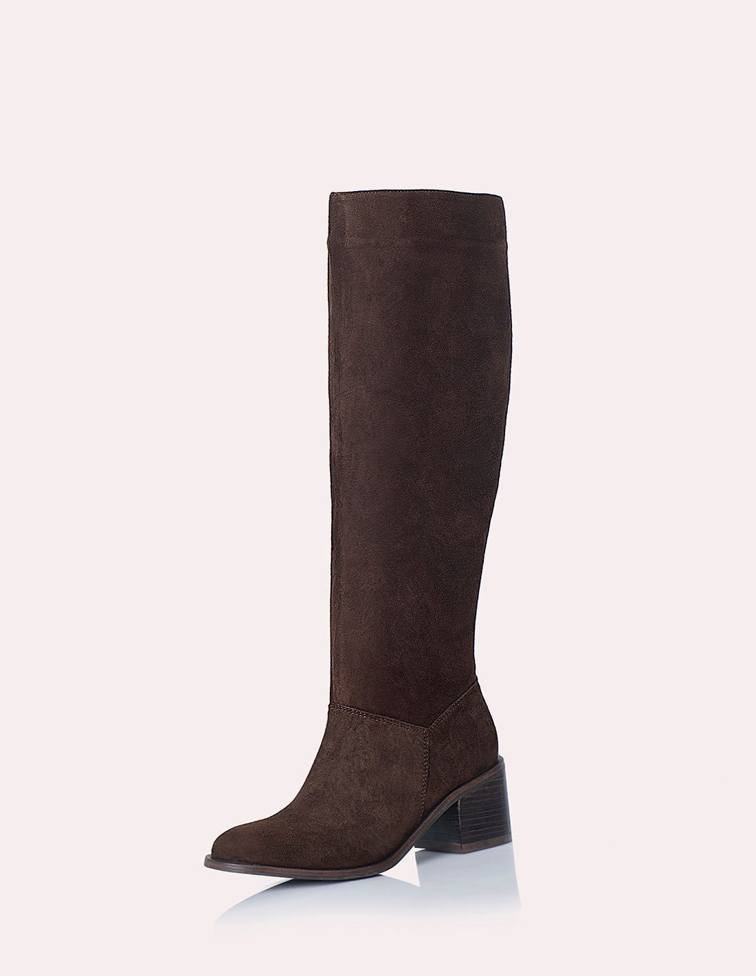 Bota Slouchy Sante Cuero Ante Cafe