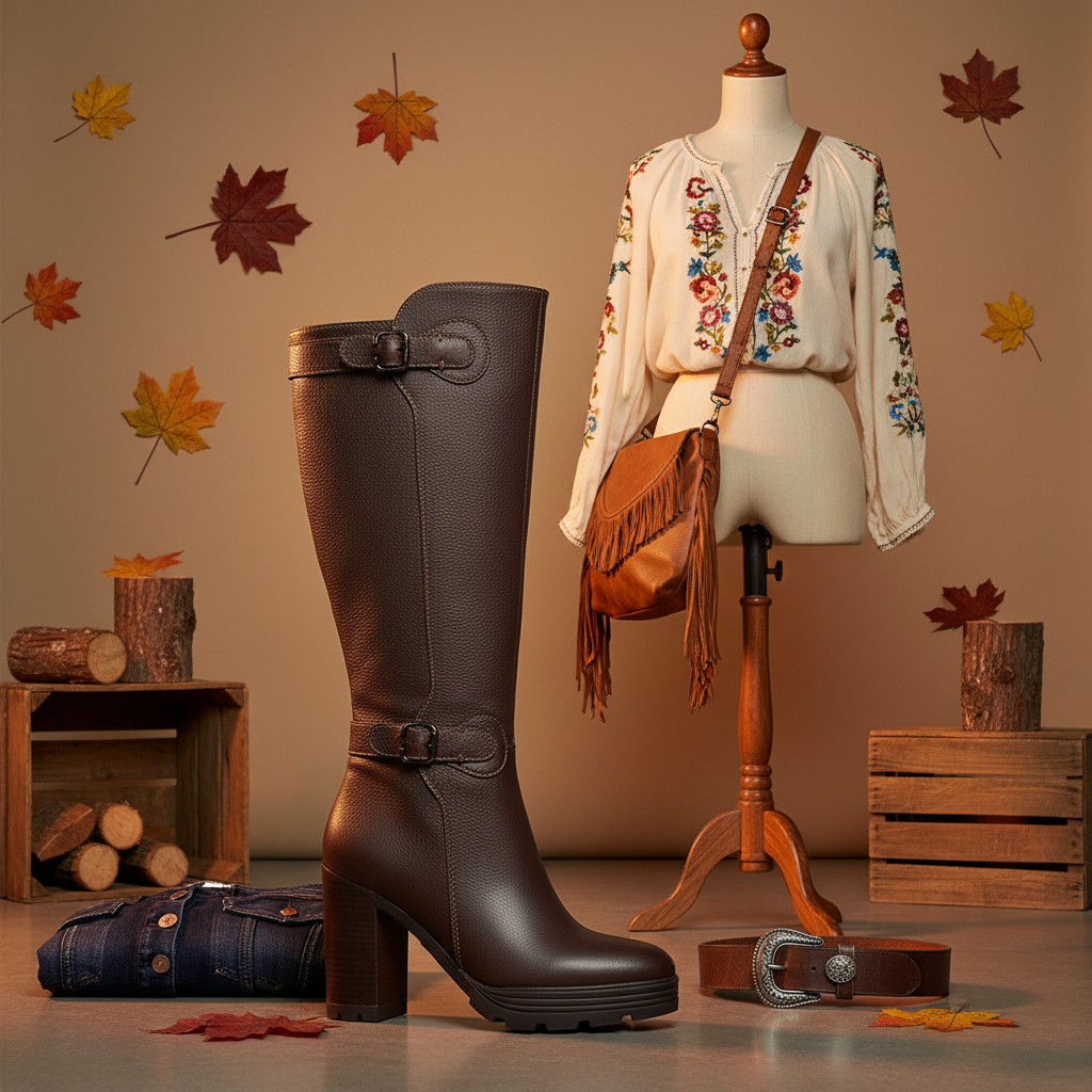 Bota Serena Cuero Cafe
