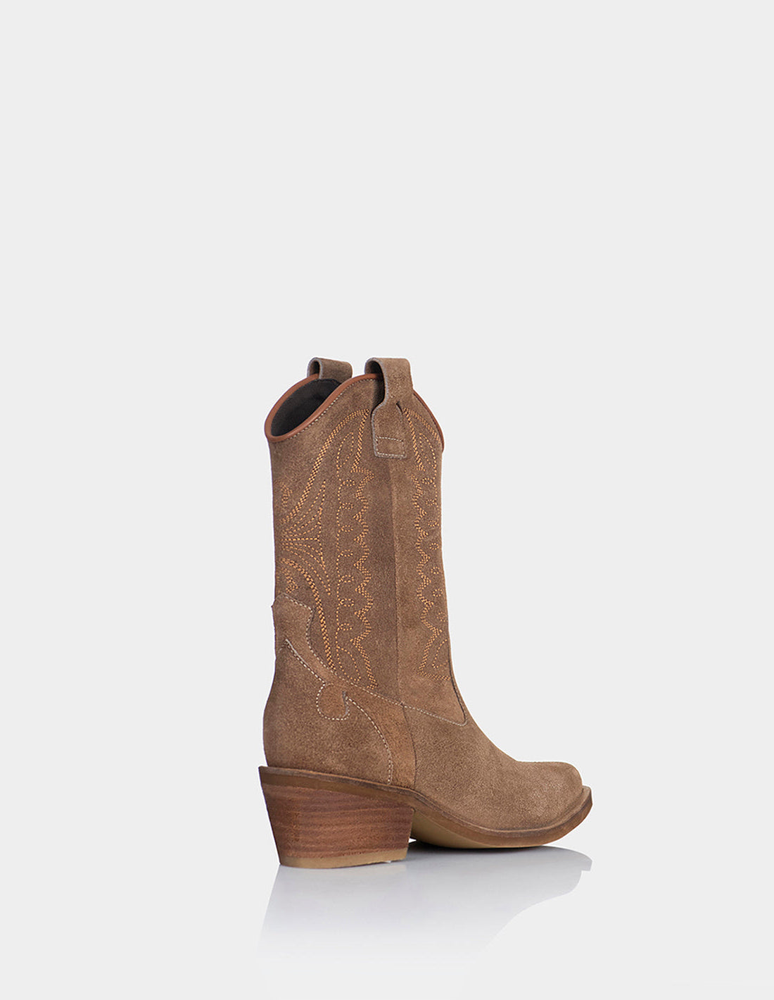 Texana Silvana Cuero Gamuza Chocolate