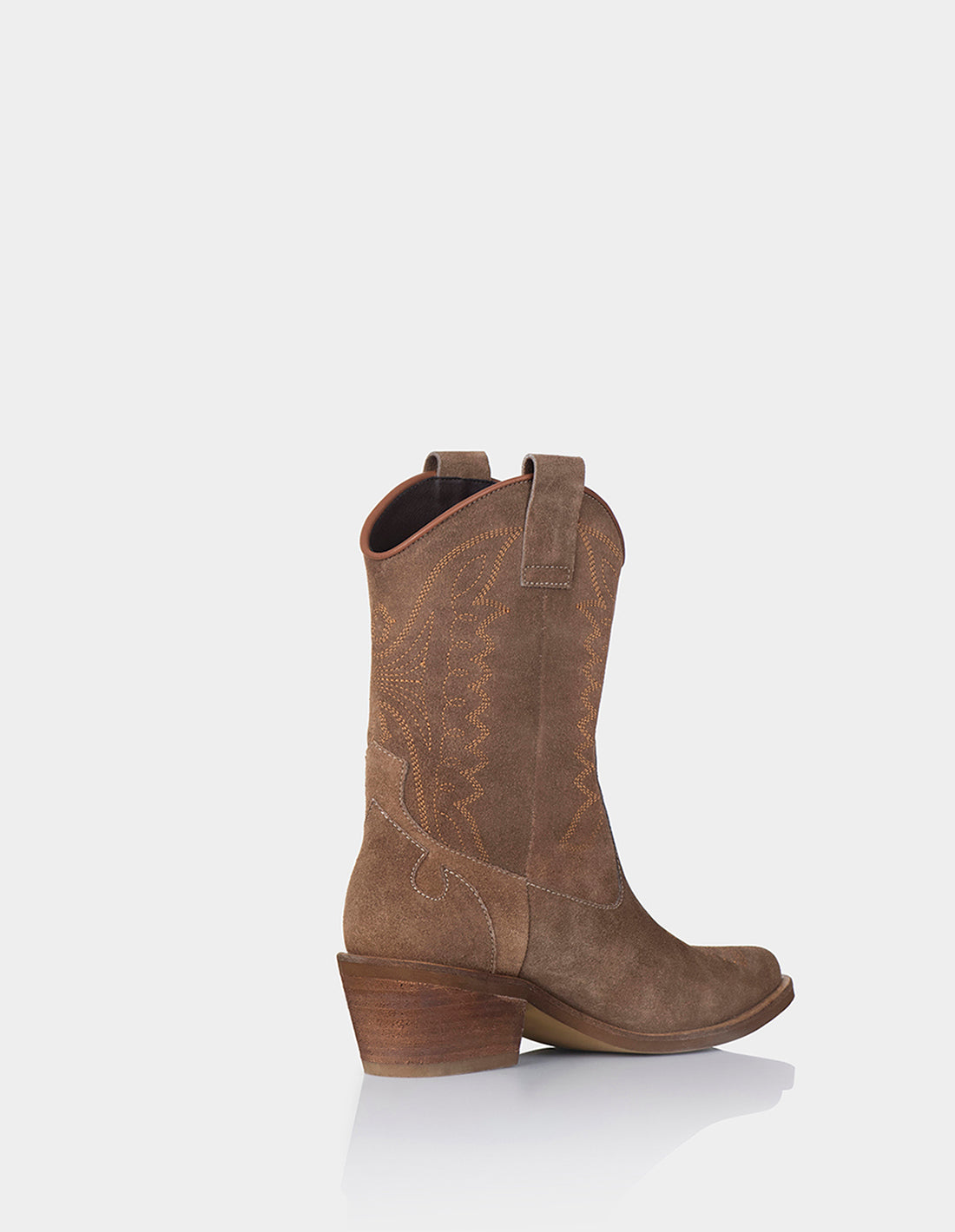Texana Silvana Cuero Gamuza Chocolate