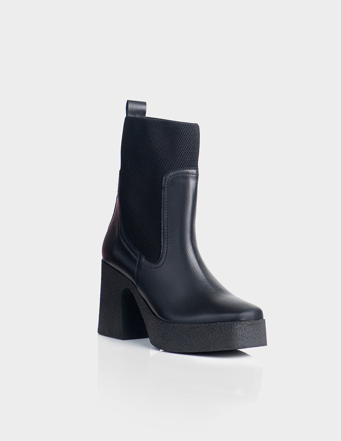 Botin Skyla Cuero Negro