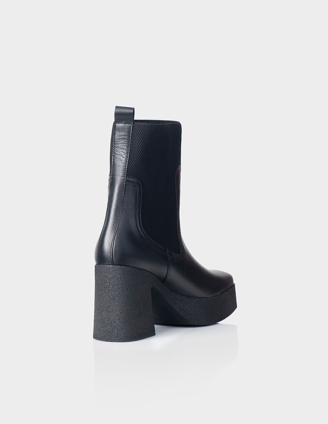 Botin Skyla Cuero Negro