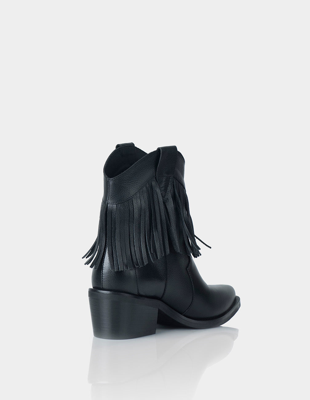 Botin Texana Sonora Flecos Negra