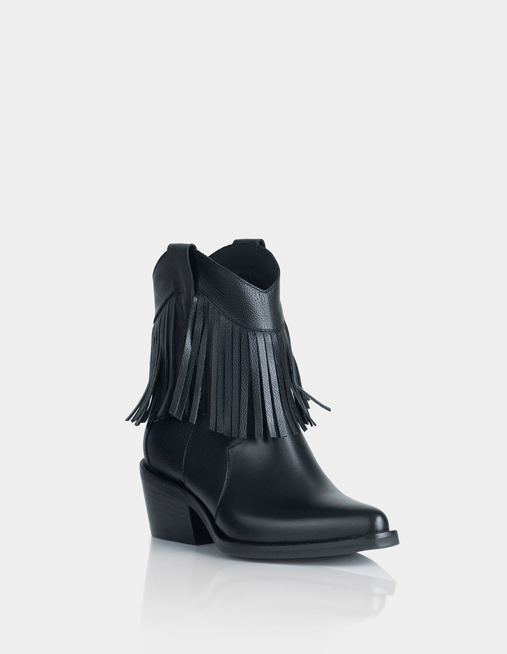 Botin Texana Sonora Flecos Negra