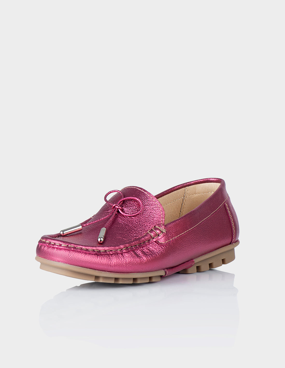 Mocasin Thea Cuero folia Magenta