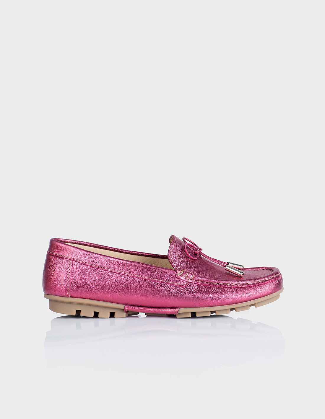 Mocasin Thea Cuero folia Magenta