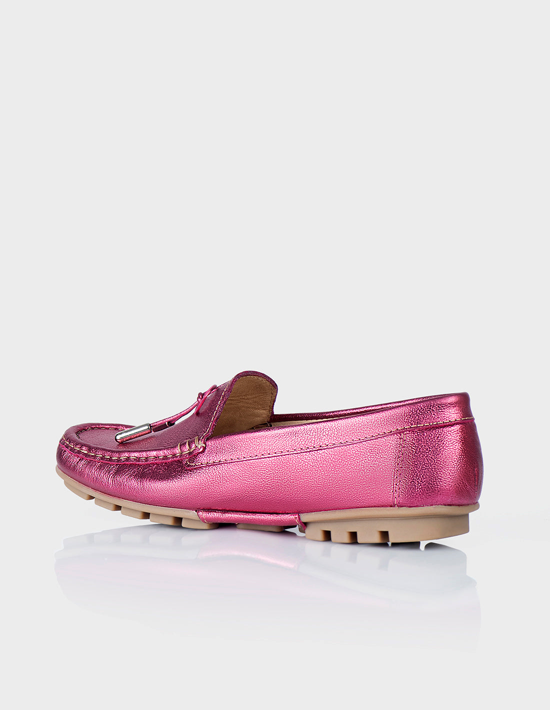 Mocasin Thea Cuero folia Magenta