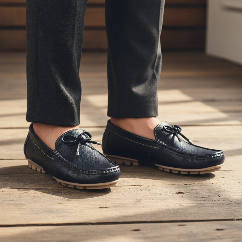 Mocasín Thea Napa Negro