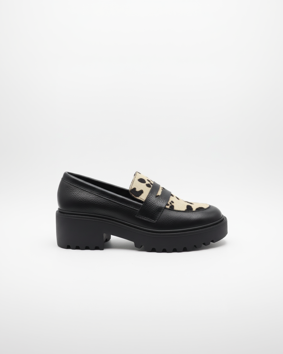 MOCASIN CAPRI VAQUITA * CUERO NEGRO