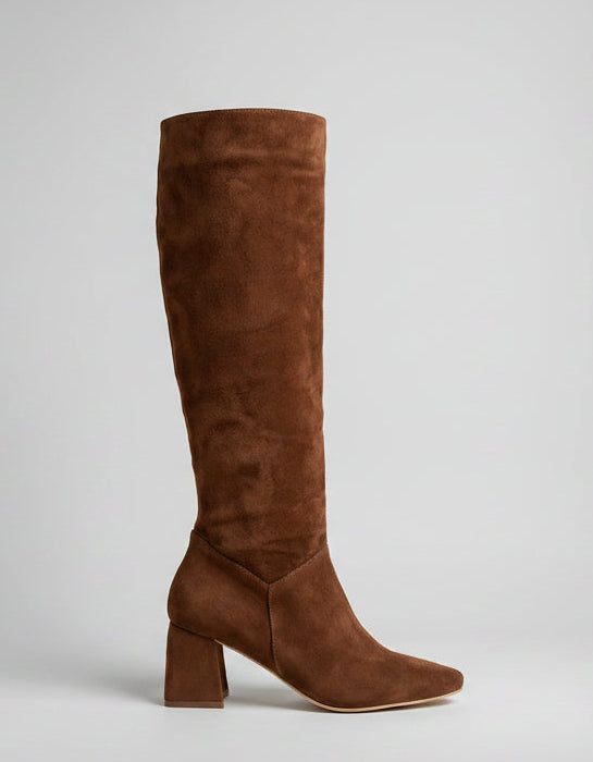 Bota Evangeline Cuero Ante Canela