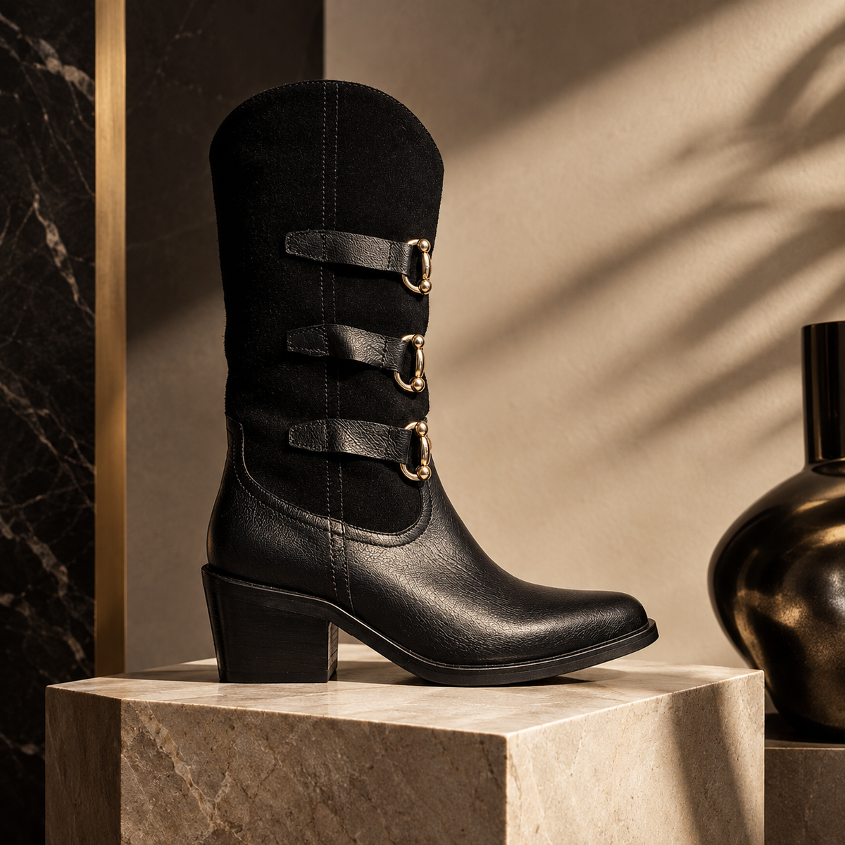 Muestra Texana 2356 cuero x Ante Negro 38
