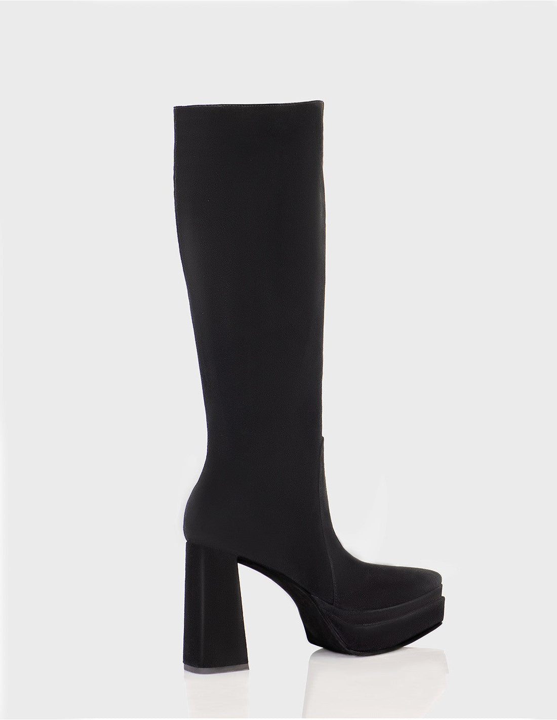 Bota Ada en Cuero Ante Negro