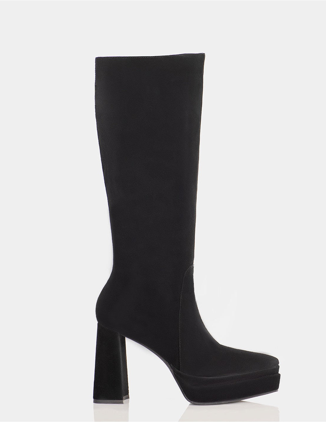 Bota Ada en Cuero Ante Negro