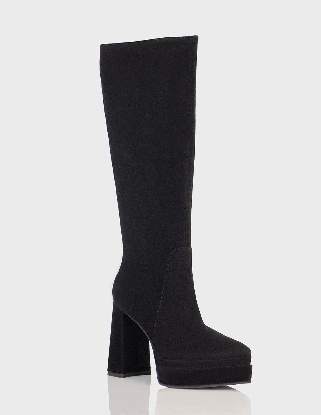 Bota Ada en Cuero Ante Negro