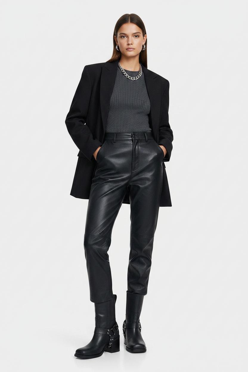 Botin Biker Camil Rockland Negro
