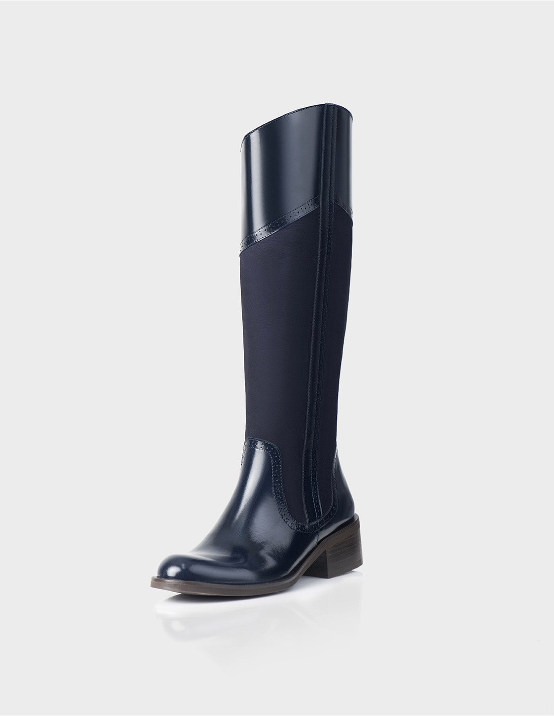Bota Camelot Cuero Valenciano x ante Azul