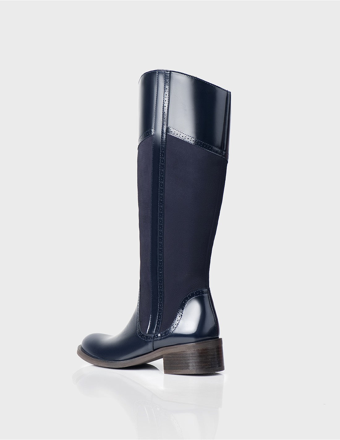 Bota Camelot Cuero Valenciano x ante Azul