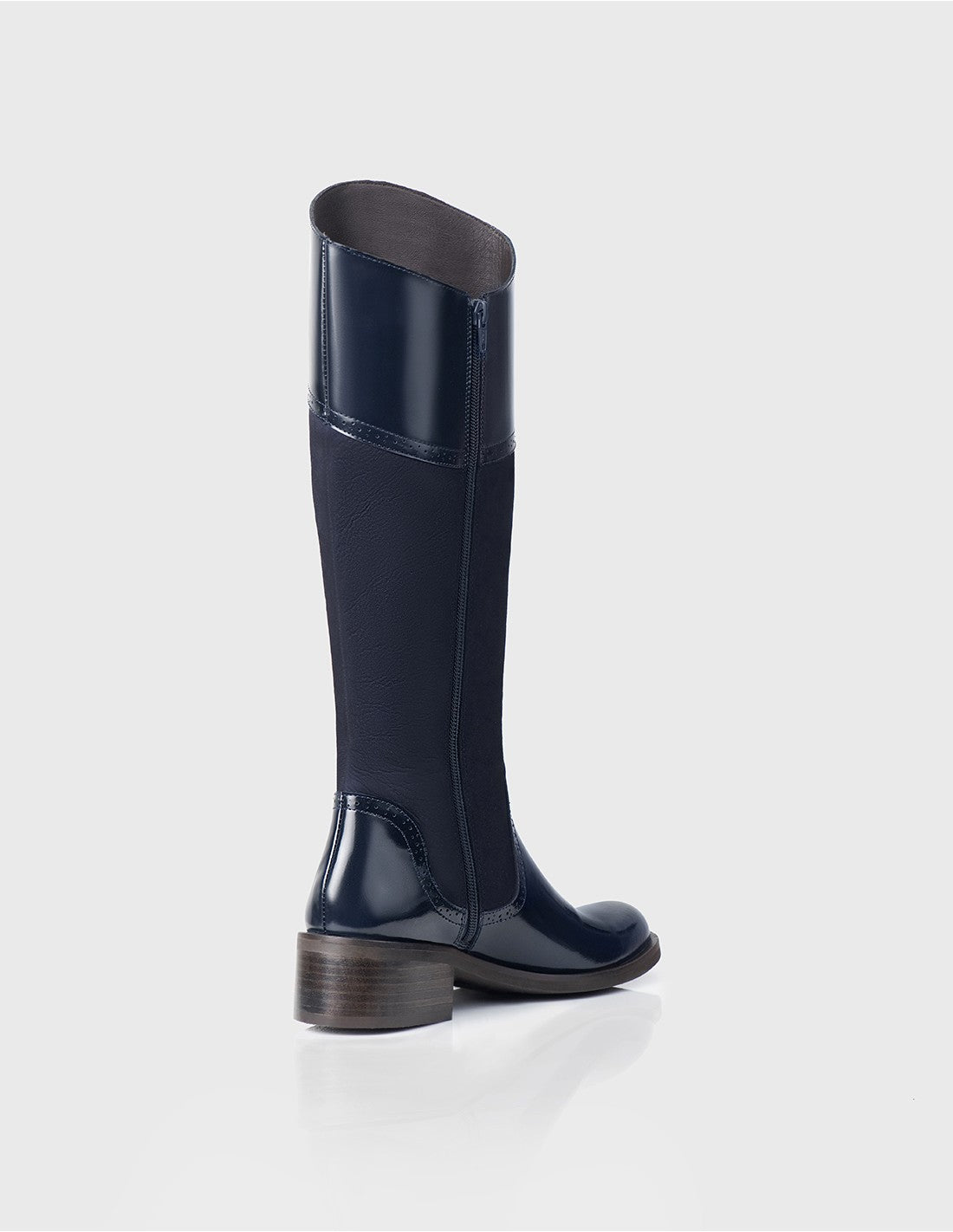Bota Camelot Cuero Valenciano x ante Azul