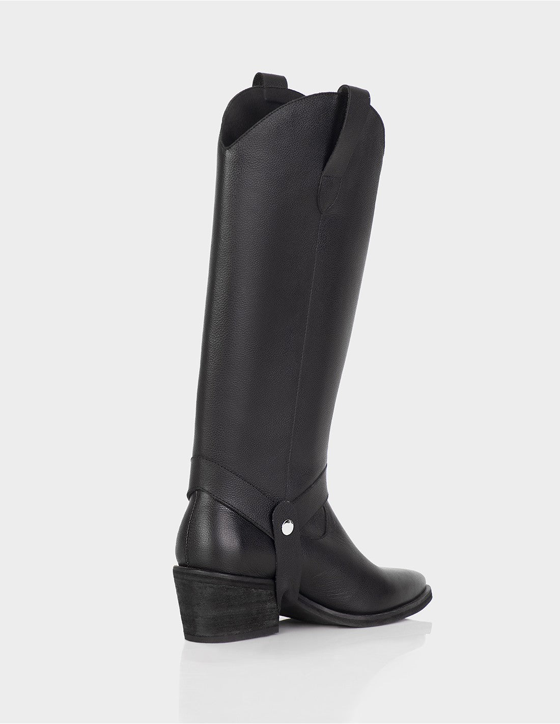 Bota Fausta Cuero Napa Negro