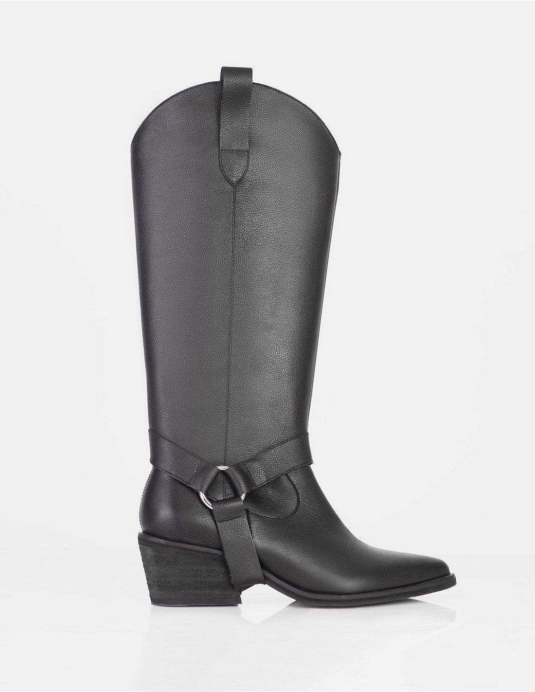 Bota Fausta Cuero Napa Negro