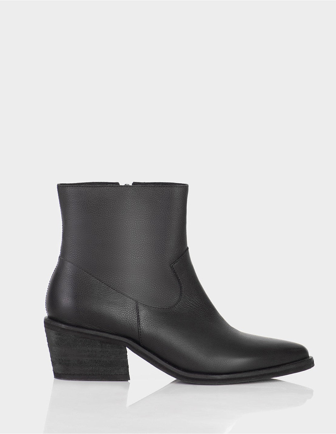 Bota Fausta Cuero Napa Negro
