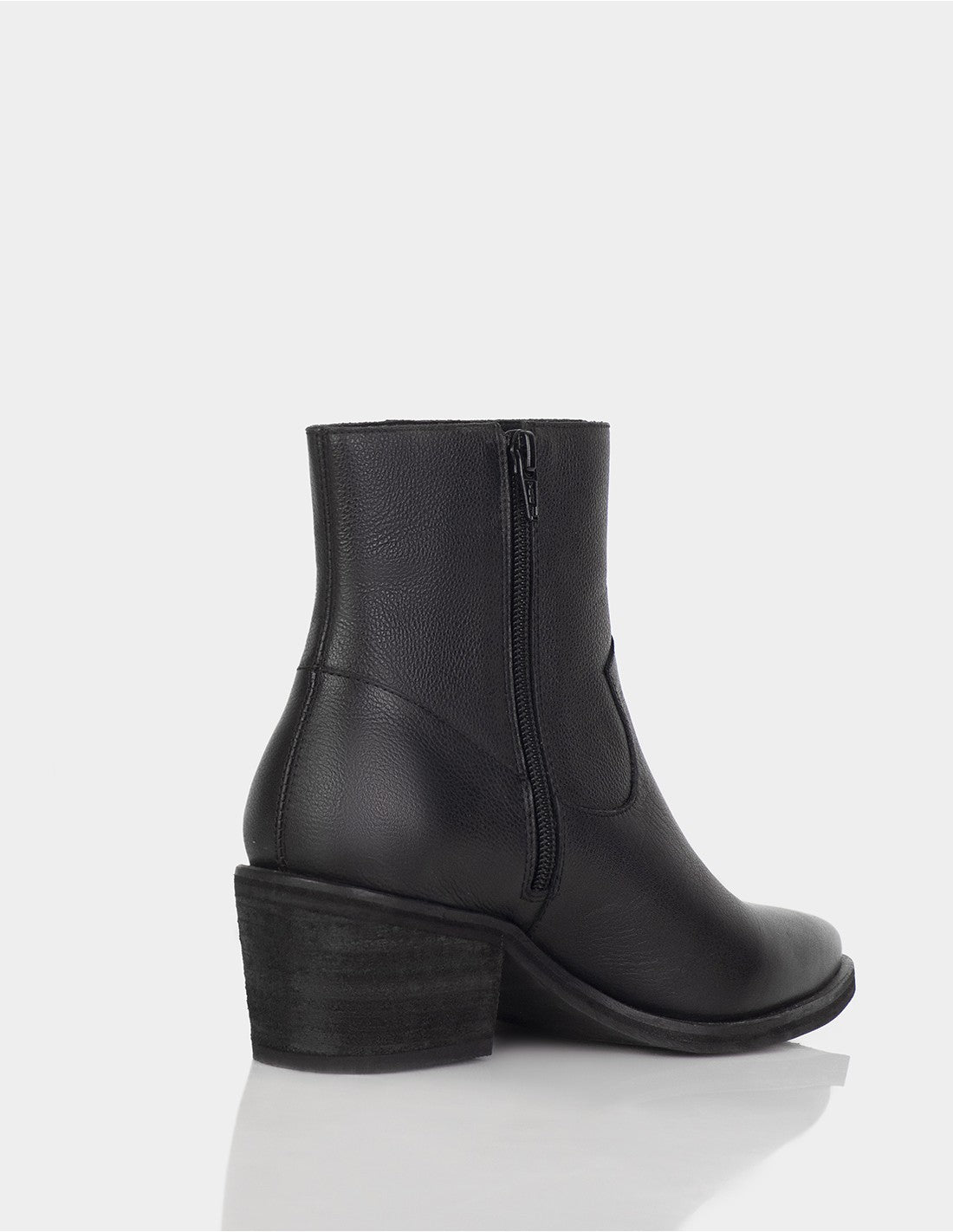 Bota Fausta Cuero Napa Negro