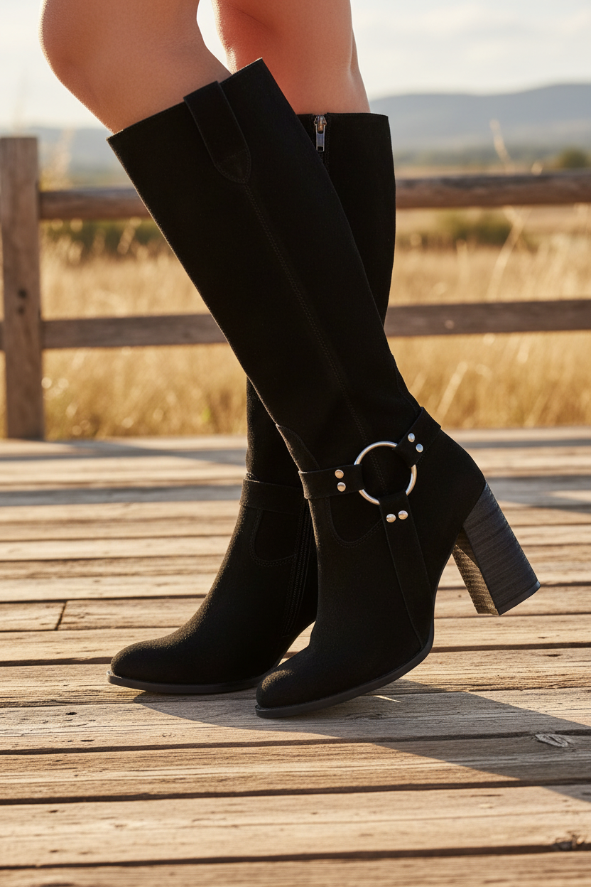 Bota Neffer Gamuza Negro