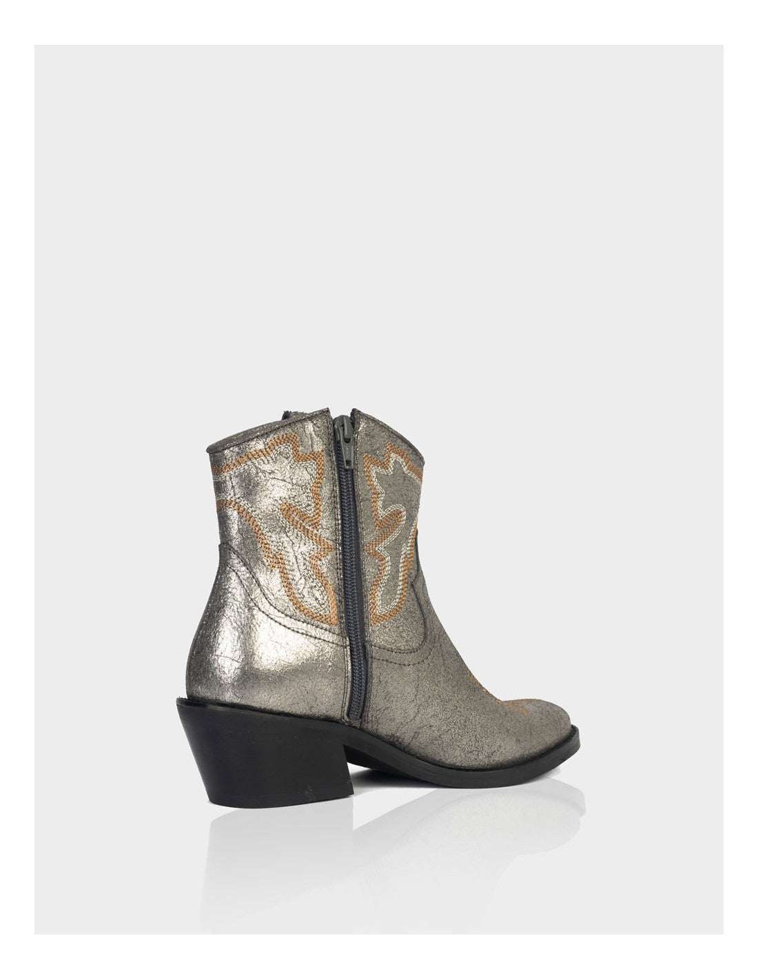 Botin Alamo Cuero Folia Plomo