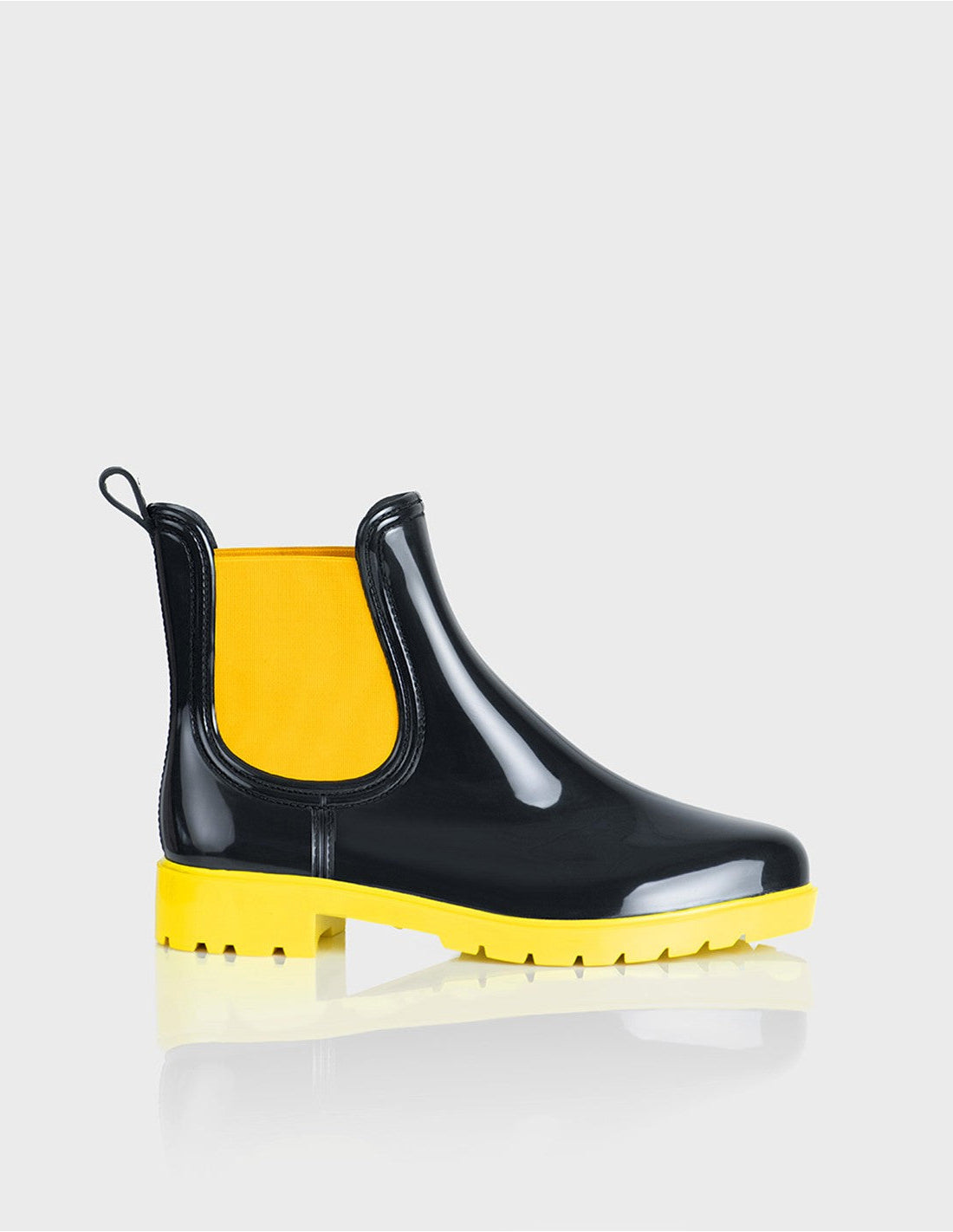 Botin de Lluvia Drizzle Negro x Amarillo