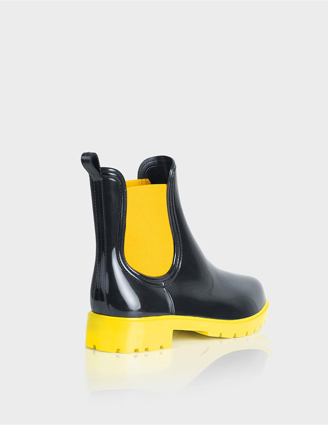 Botin de Lluvia Drizzle Negro x Amarillo