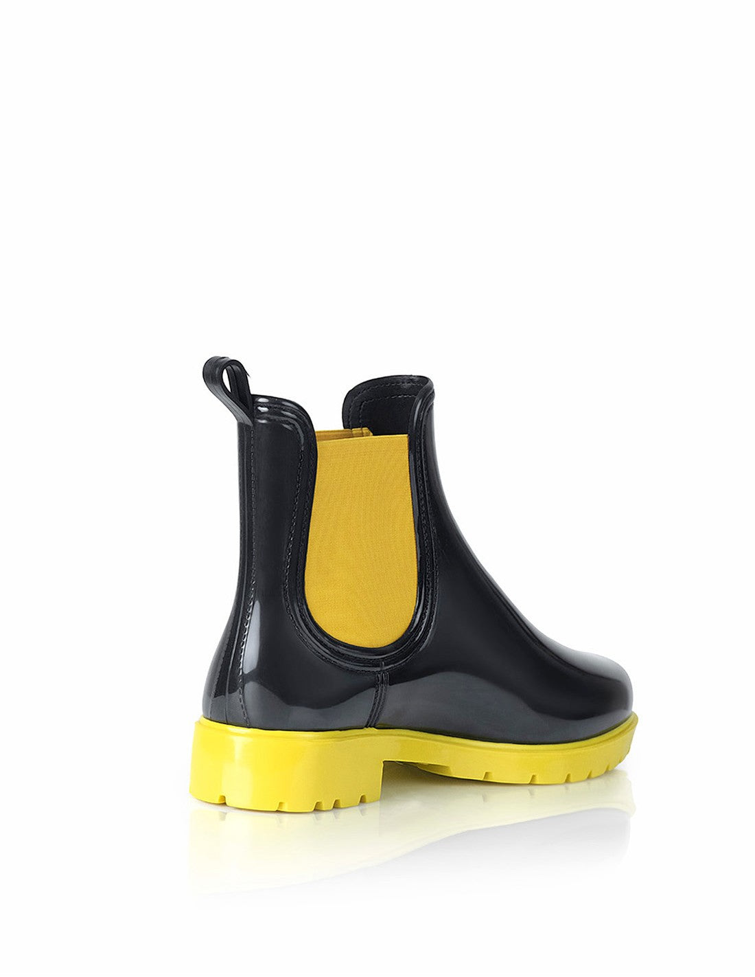 Botin de Lluvia Drizzle Negro x Amarillo