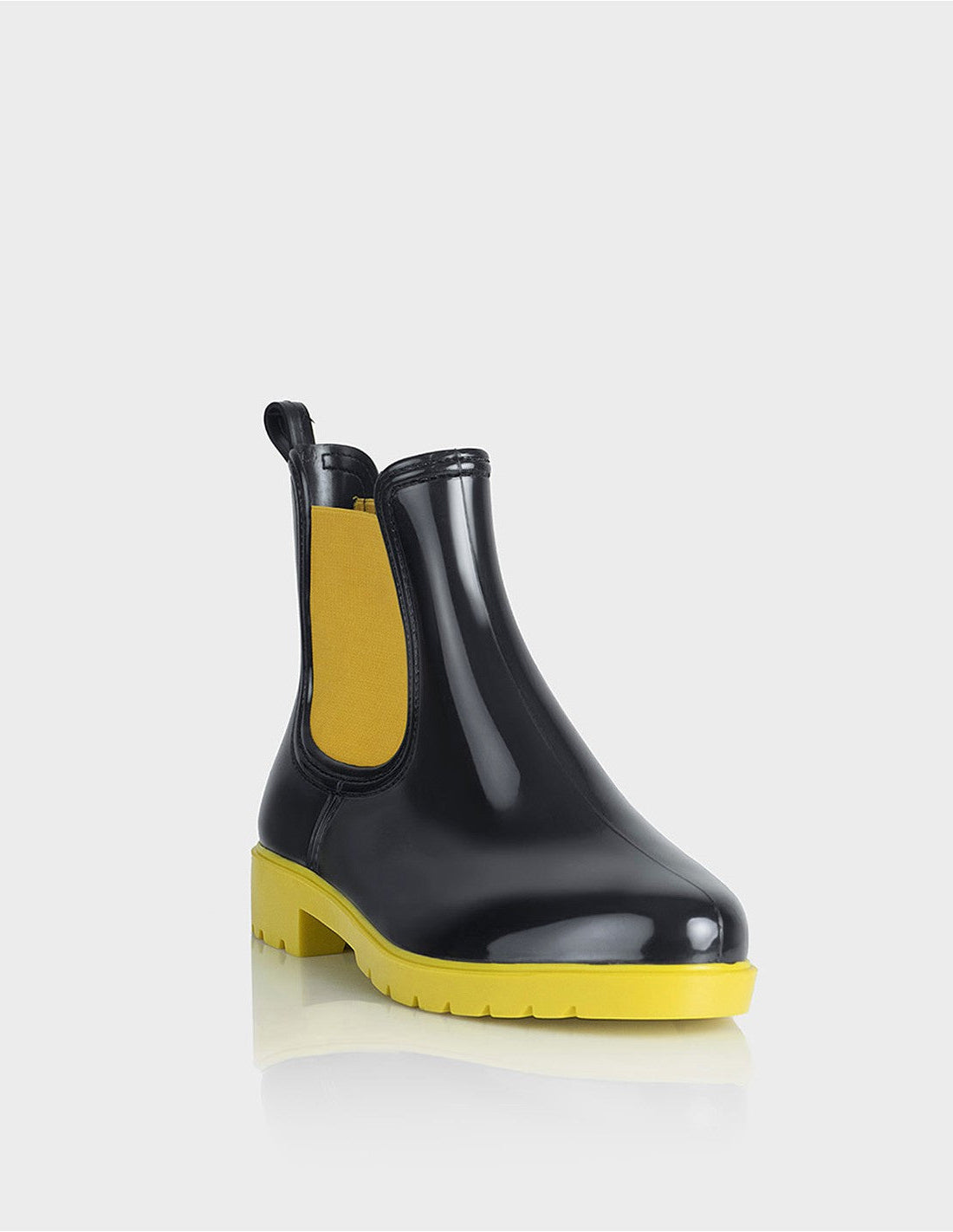 Botin de Lluvia Drizzle Negro x Amarillo