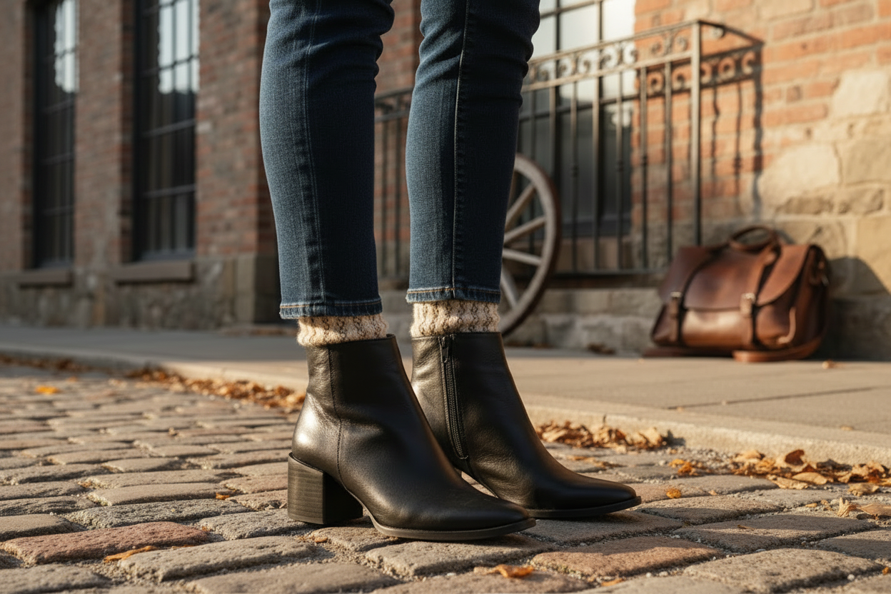 Botin Londra Cuero Negro